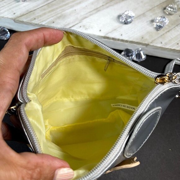 Minnie Mouse Cosmetic Bag Polka Dot Bow Wristlet Make Up Tote Travel Purse - Picture 10 of 14